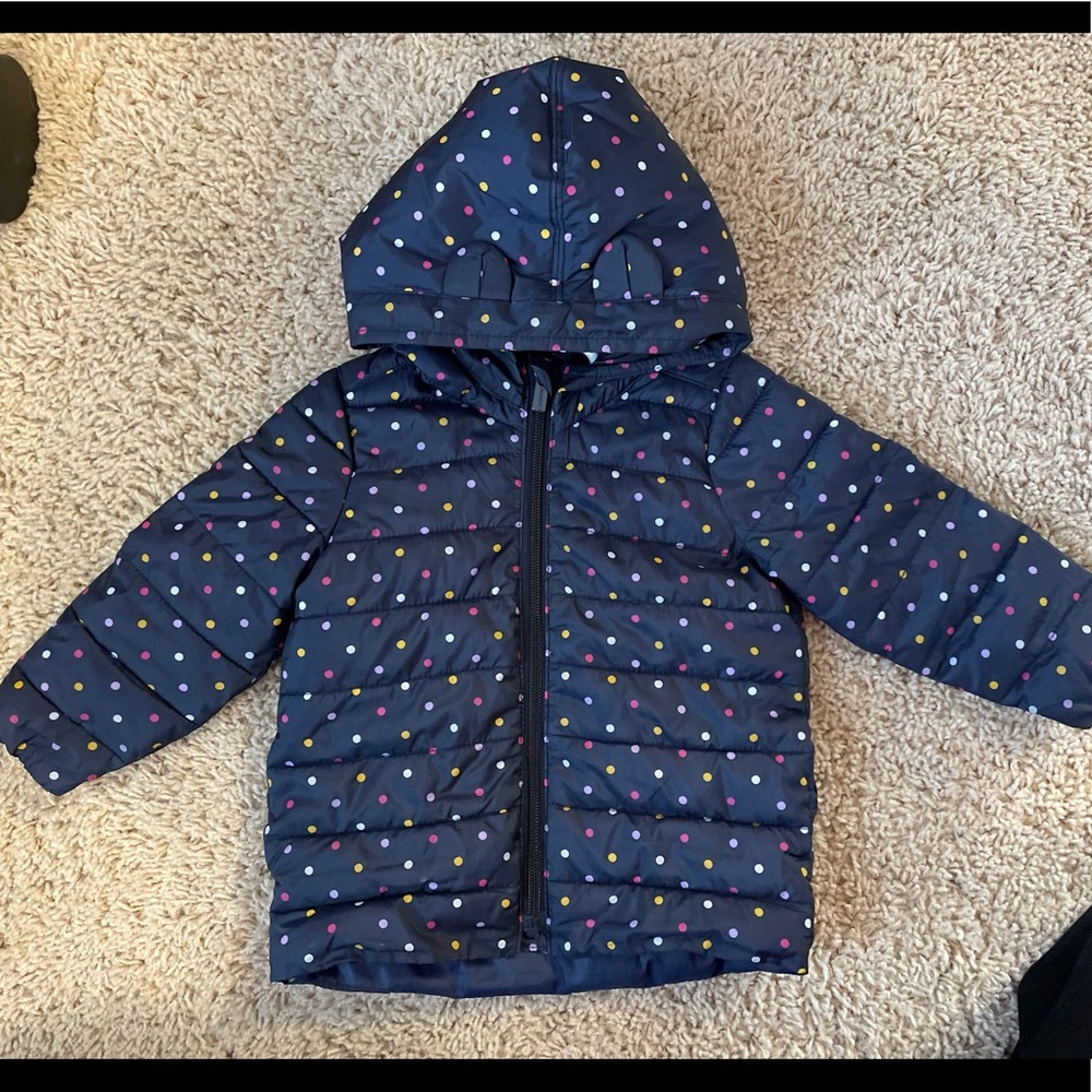 EUC, Old Navy Girls Hooded Puffy Coat